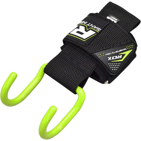 RDX W15 ANCHOR GYM HOOK STRAPS(Green)-5